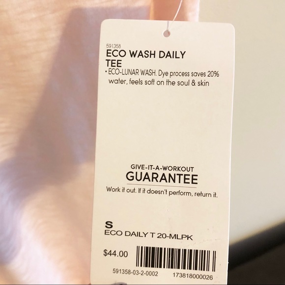 Athleta | Eco Wash Daily Tee Workout Top Peach - Picture 5 of 7